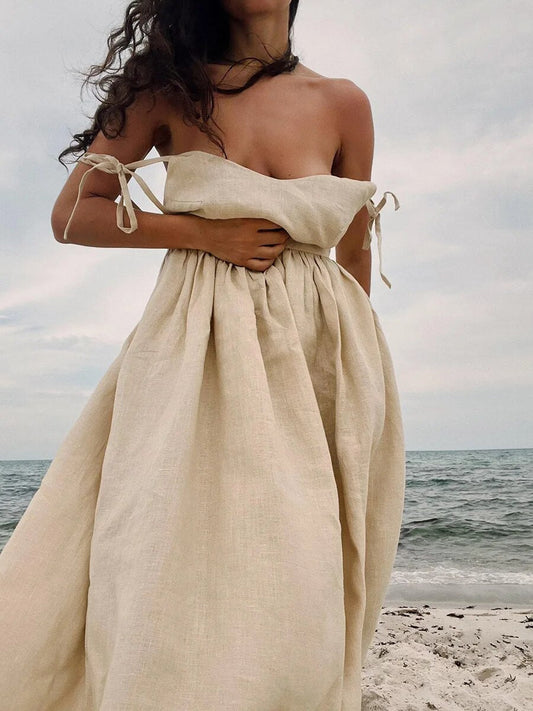 Maddie | Langes Sommerkleid aus Leinen