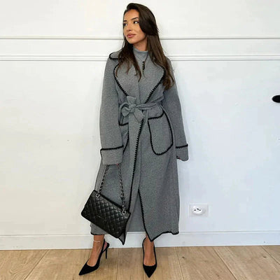 Avelena | Gemütlicher Langer Damen-Trenchcoat