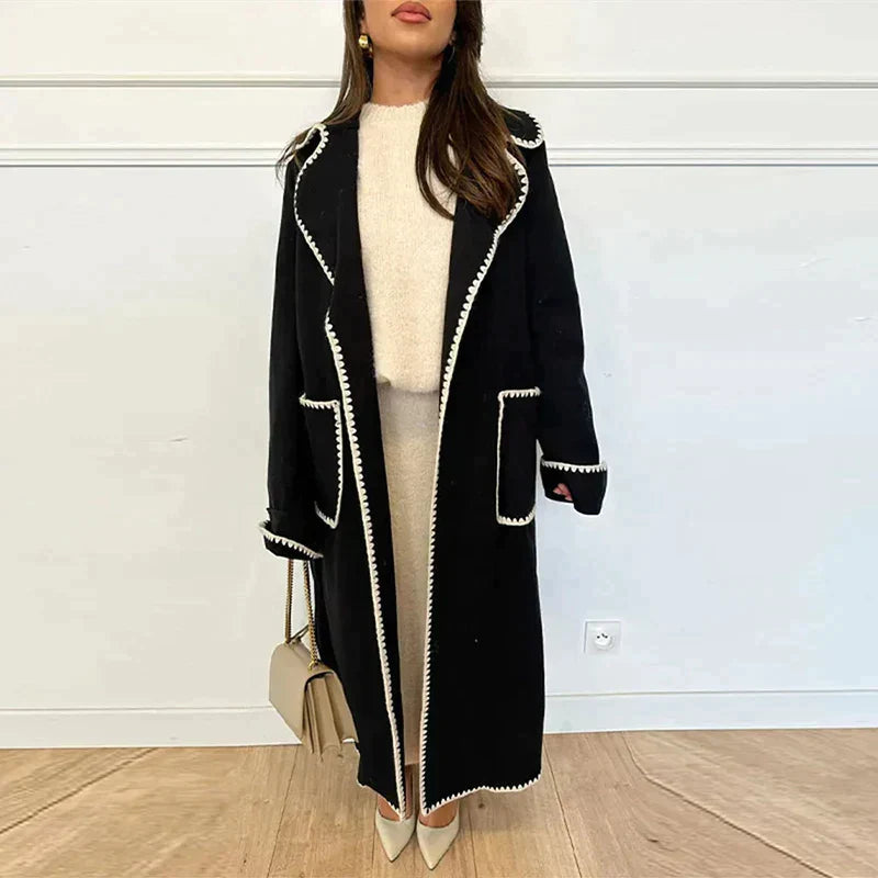 Avelena | Gemütlicher Langer Damen-Trenchcoat