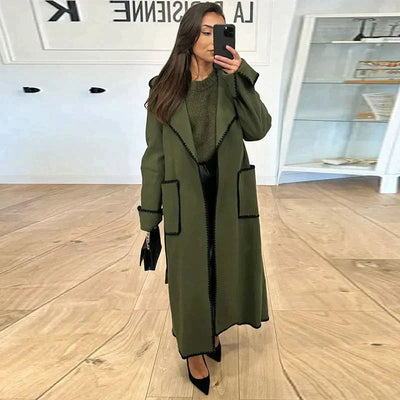 Avelena | Gemütlicher Langer Damen-Trenchcoat